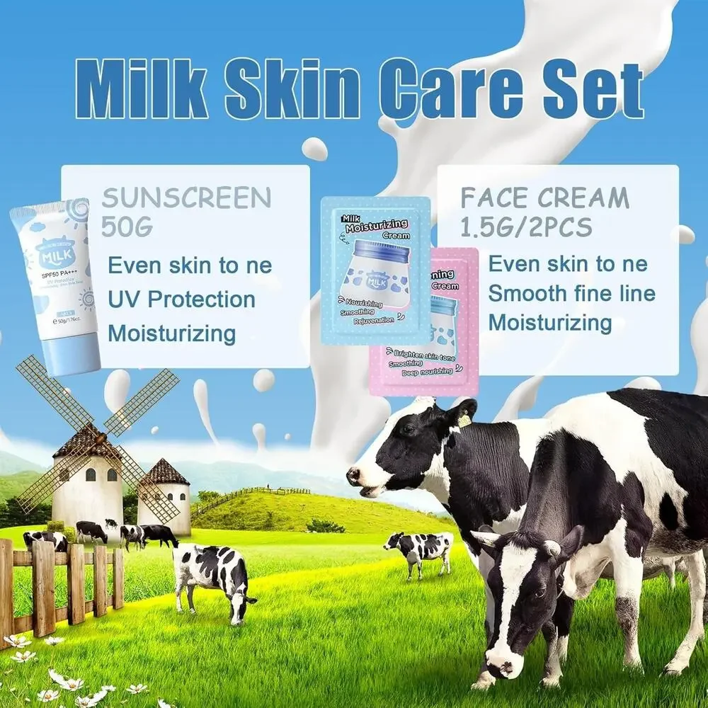 Milk Skin Care for Kids 10-12 Gifts - Milk Skincare Set, Daily Skin Care R - Picture 3 of 5